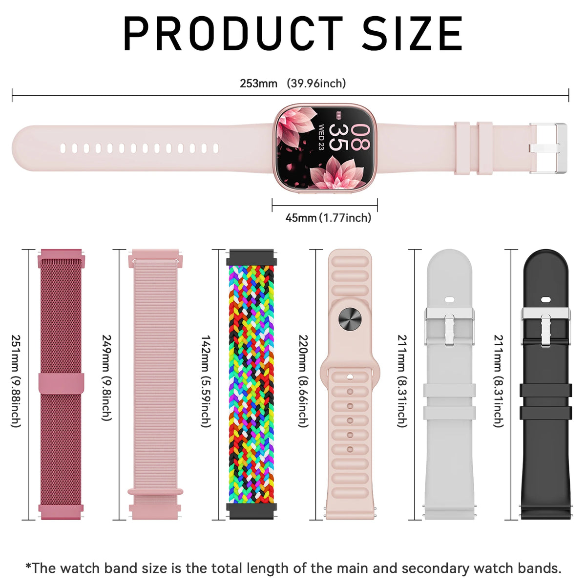 Women Smartwatch Fitness Tracker With Heart Rate Sleep Monitor