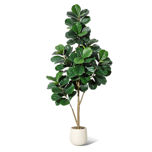 HiMISS Artificial Fiddle Leaf Fig Potted Tree For Home Decor