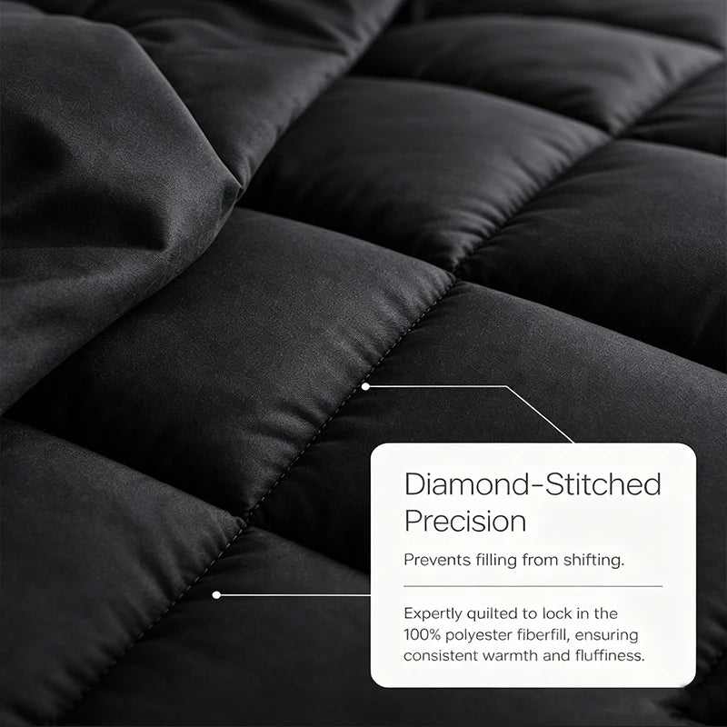 easYum Quilted Polyester Bedding Set With Sheets And Pillowcases