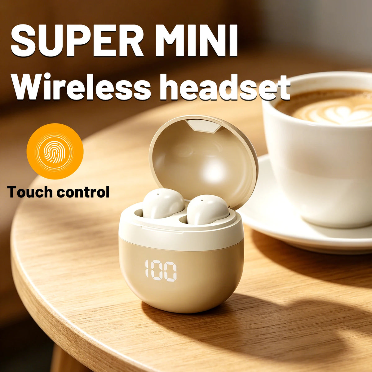 SHUKE Wireless Bluetooth Earbuds with Active Noise Cancellation