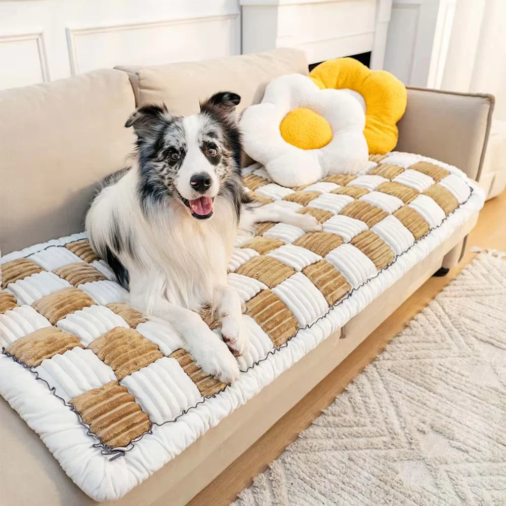 CWV Coral Fleece Dog Bed Warm Mat Washable Anti Slip
