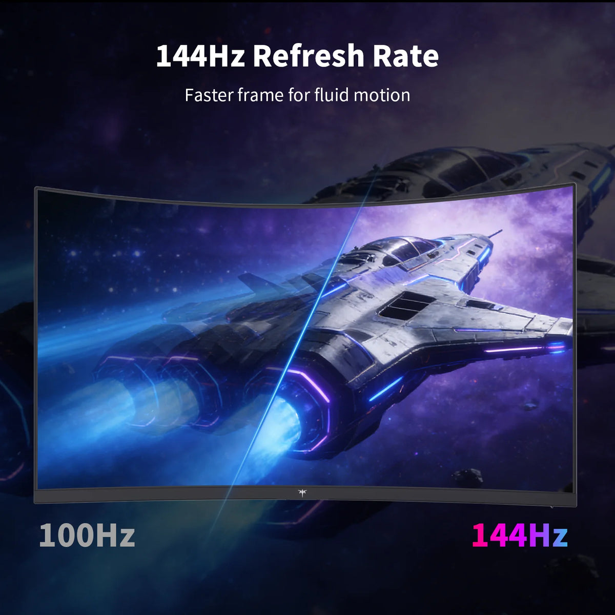 KTC H27S5C Curved Gaming Monitor 1440p QHD 144Hz HDR400