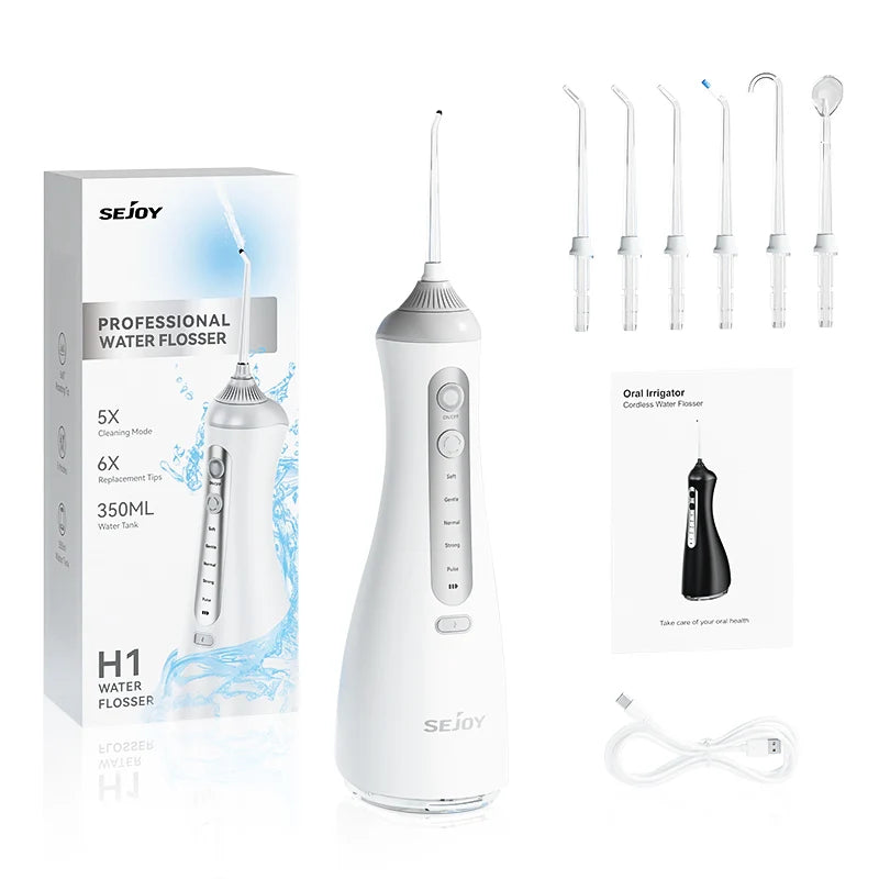 Sejoy Cordless Water Flosser With Multiple Modes For Oral Care