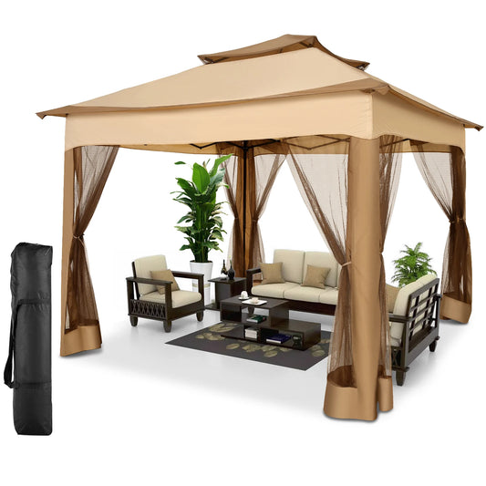 Tooluck Pop Up Gazebo Canopy With Premium Mosquito Netting