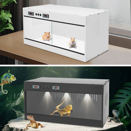 Reptile Lounge Habitat Enclosure With Dual Temperature Control
