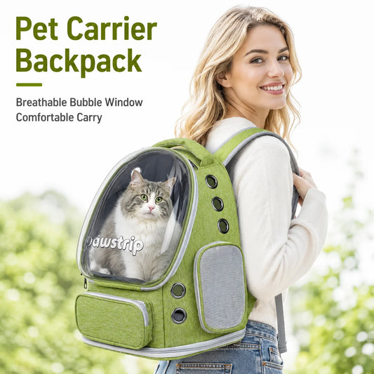 Space Capsule Cat Backpack Carrier With Breathable Bubble Window Design