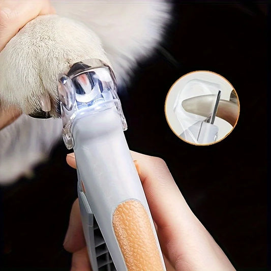 Stainless Steel LED Pet Nail Clippers For Cat And Dog