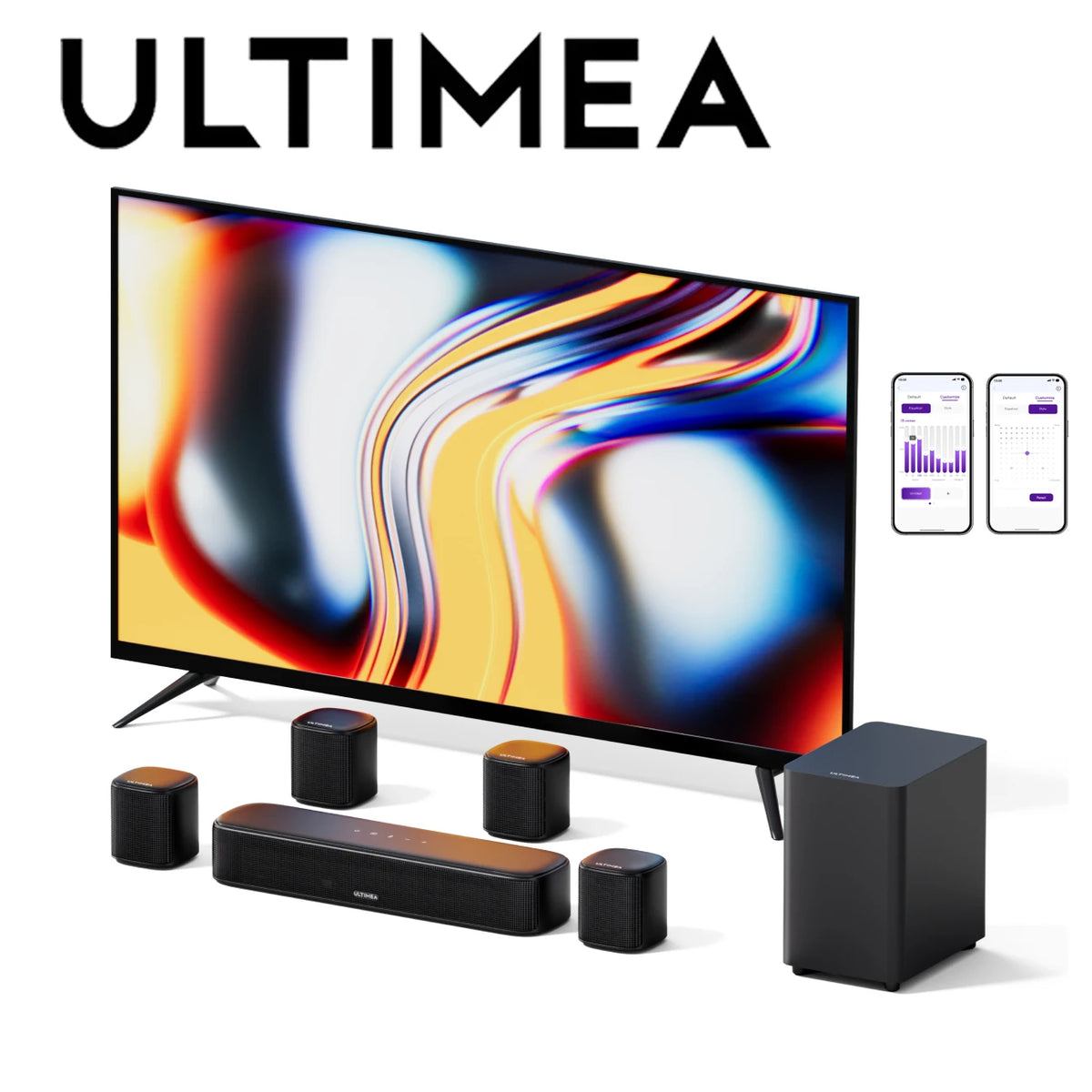 ULTIMEA Virtual Surround Soundbar System With Subwoofer And App Control