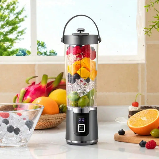Portable Rechargeable Smoothie Blender With Durable Glass Mixing Cup