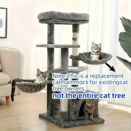 Sturdy Cat Tree Tower With Hammock And Convenient Storage Bag