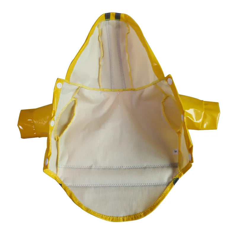 Waterproof Reflective Pet Raincoat With Hood For Dogs And Cats